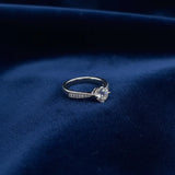 0.8 Carat GRA Certified Moissanite Diamond Ring — 925 Italian Sterling Silver | Luxury Gift