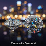 GRA Certified Moissanite Diamond 0.3 to 3 Carat Certificate + Lab Report