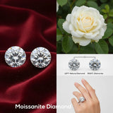 GRA Certified Moissanite Diamond 0.3 to 3 Carat Certificate + Lab Report